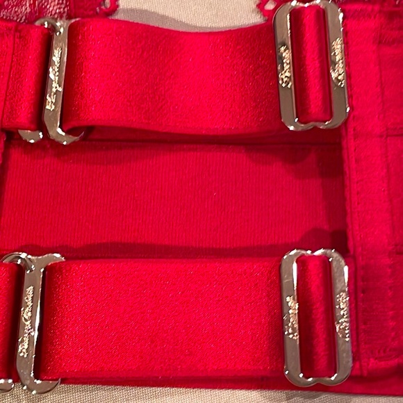 ❤️BRAND NEW HB™ ☆Lucille☆ COLLECTORS MUST-HAVE Red Lace Bralette♡ FLAWLESS♡ XS❤️ - Picture 10 of 13